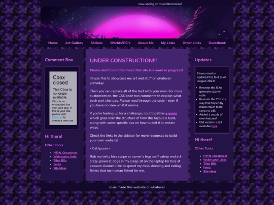 Website screenshot