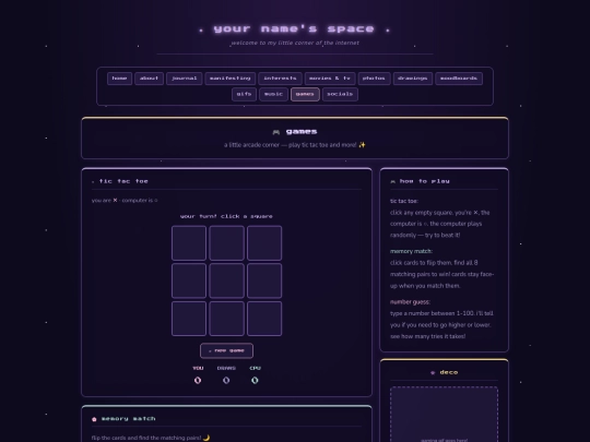 games screenshot