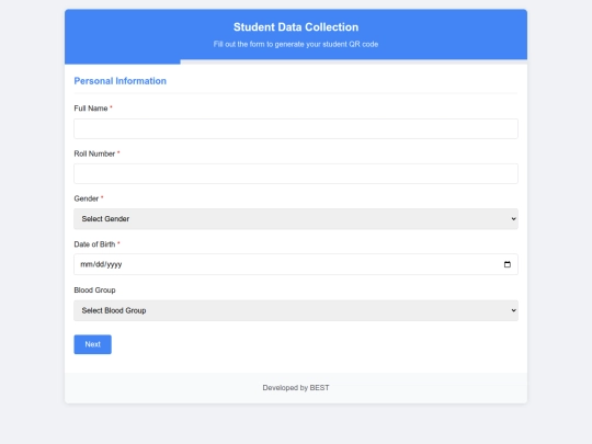 project /Student Data Collection/in screenshot