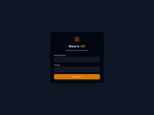 login screenshot