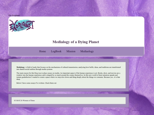 Website screenshot