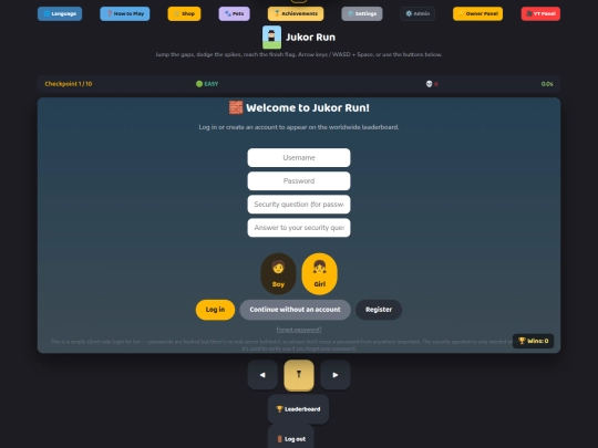 jukor-run screenshot