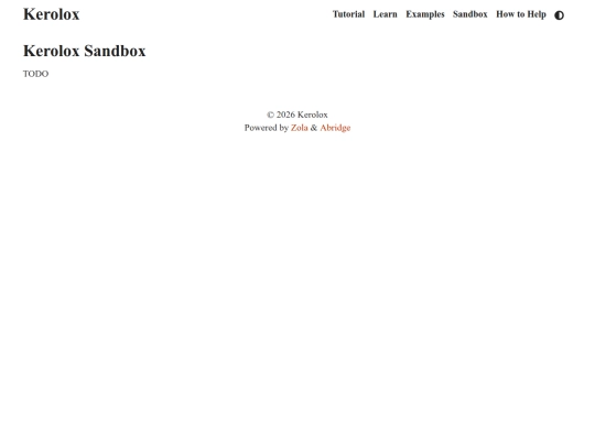 sandbox screenshot