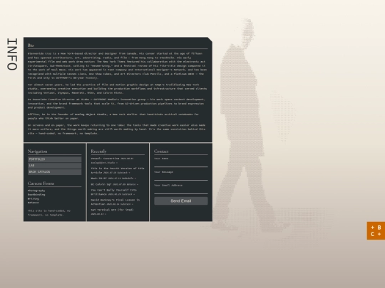 info screenshot