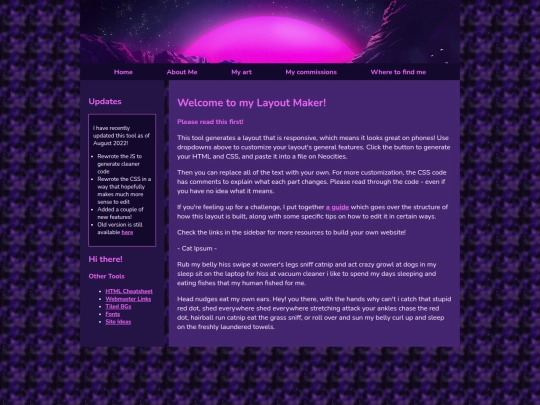 Website screenshot