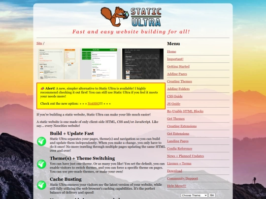 Website screenshot