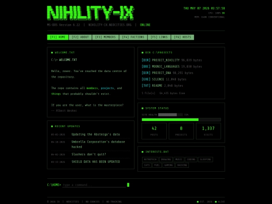 Website screenshot
