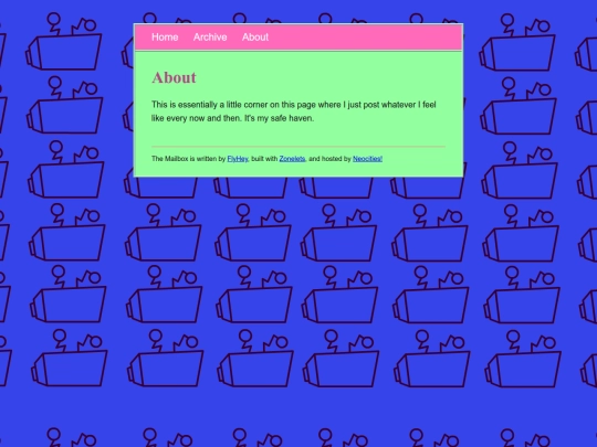 blog/about screenshot