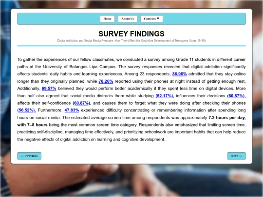 survey screenshot