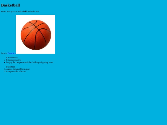 perfTask/favorites/favesport screenshot