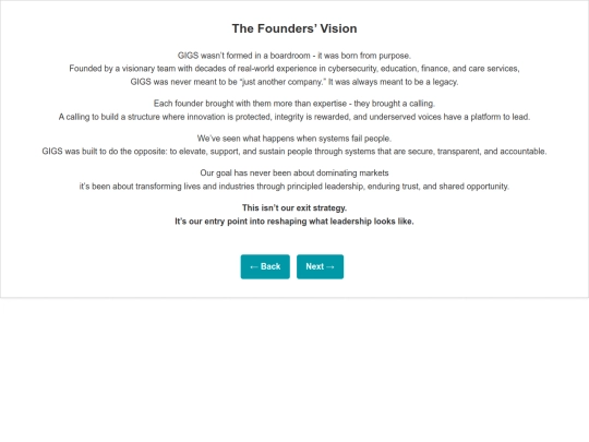 TheFoundersVision screenshot