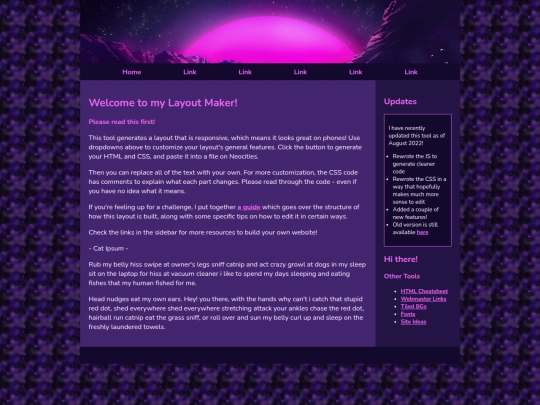Website screenshot