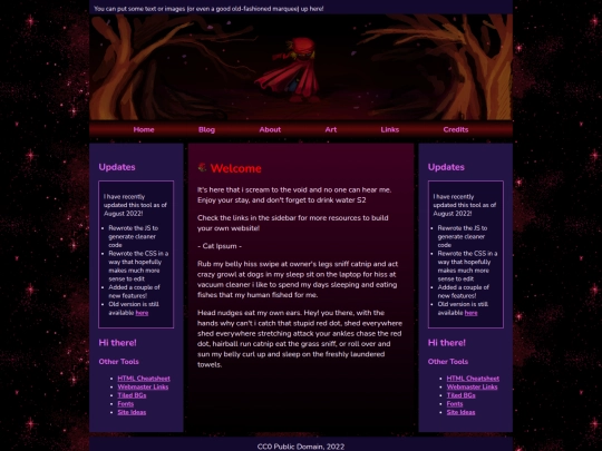 Website screenshot