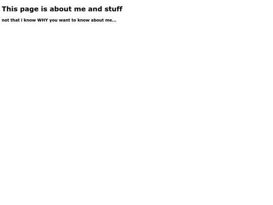 aboutme screenshot