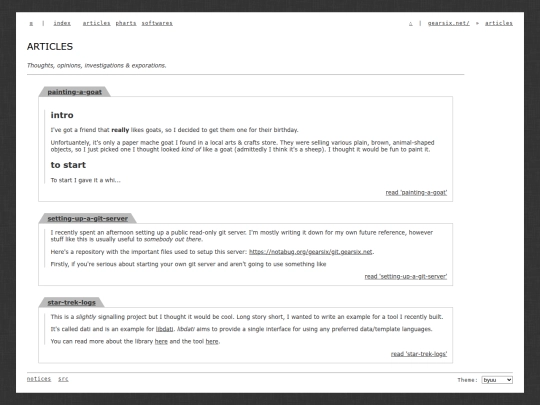 out/articles screenshot