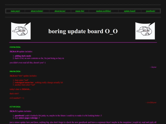 update screenshot
