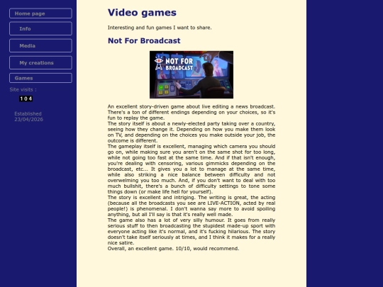 games screenshot