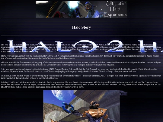 Halo/halostory screenshot