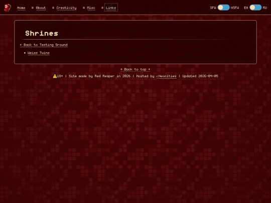 Website screenshot