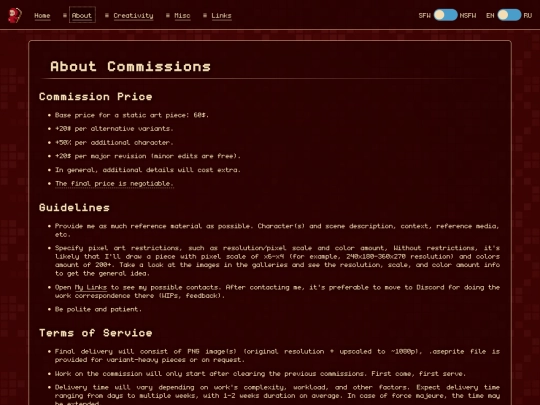 Website screenshot