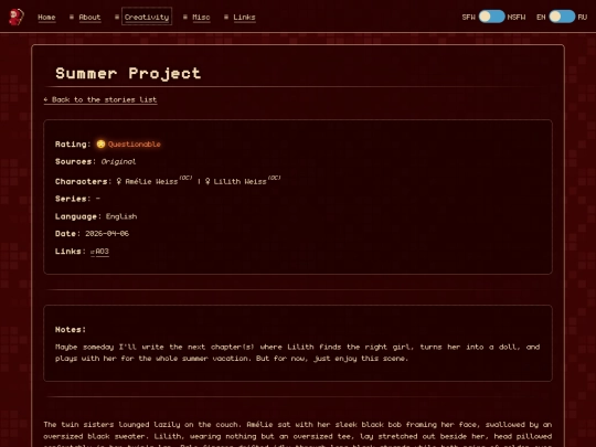 Website screenshot