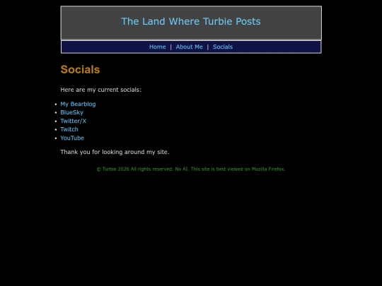 Socials screenshot