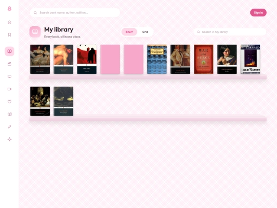 library screenshot