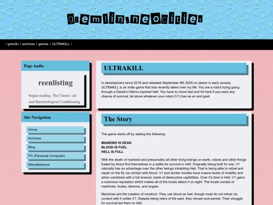 Website screenshot