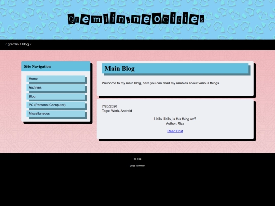 blog/main screenshot