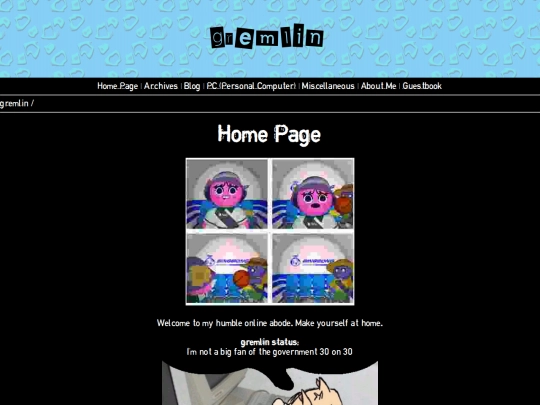 testing/home screenshot