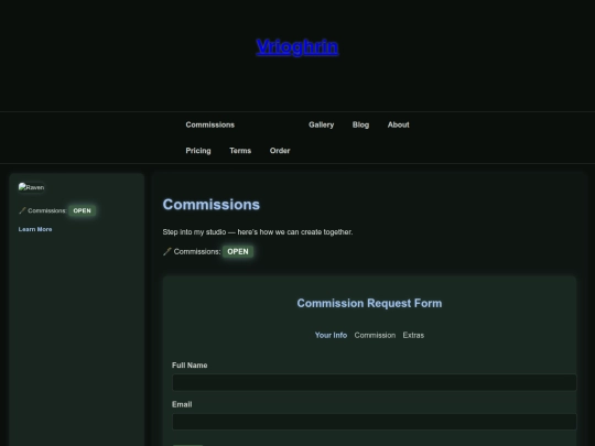 Website screenshot