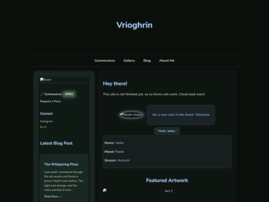 Website screenshot