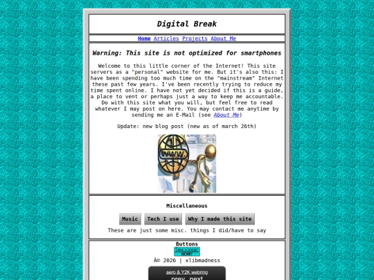 Website screenshot