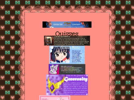 quizzes screenshot