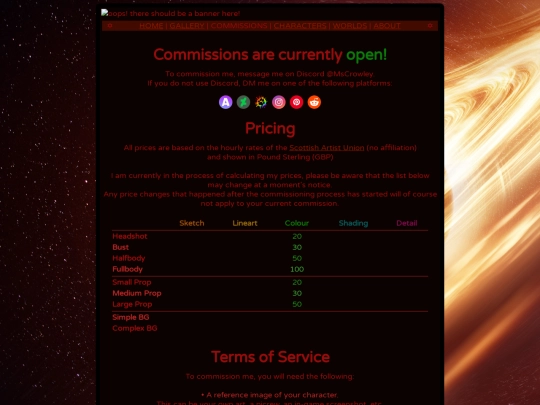 Website screenshot