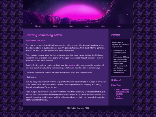 Website screenshot