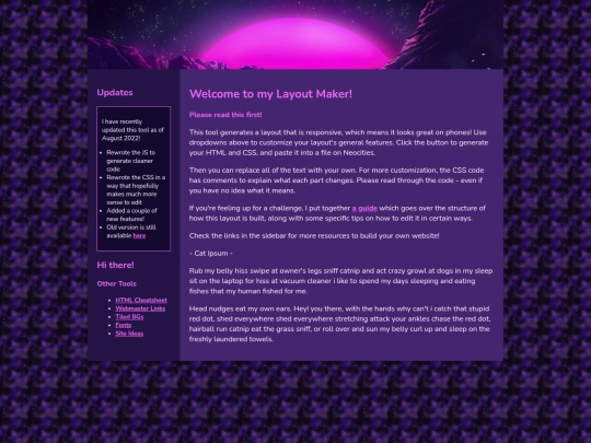 Website screenshot