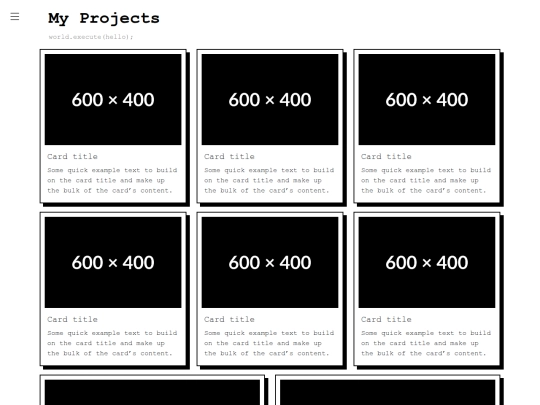 projects screenshot