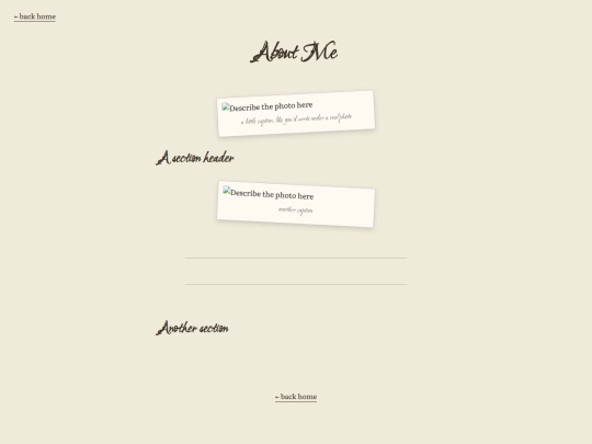 about-me screenshot