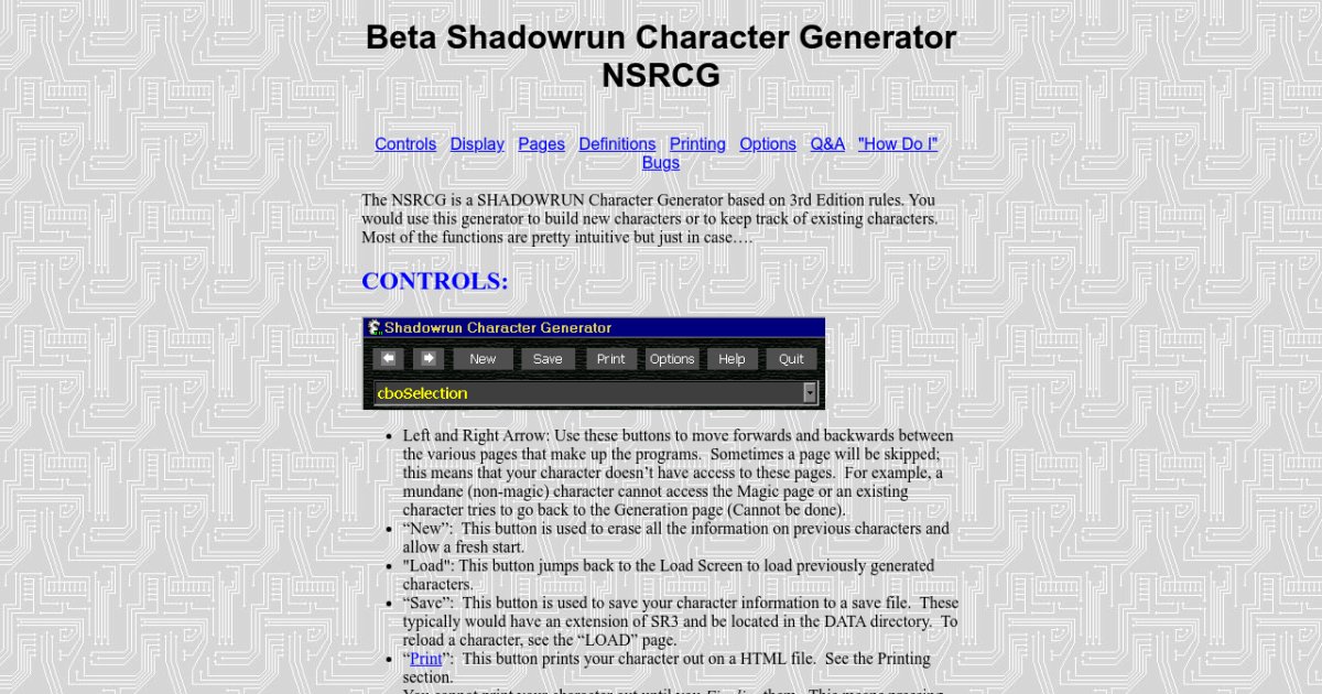 shadowrun character builder