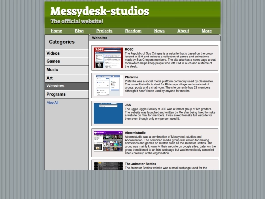 Website screenshot