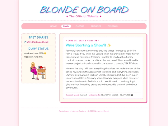 diary screenshot
