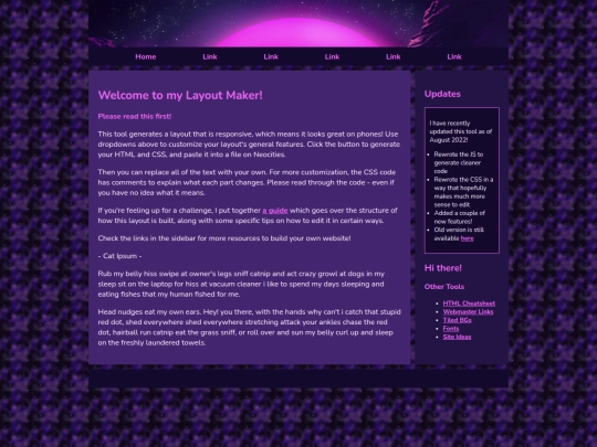 Website screenshot