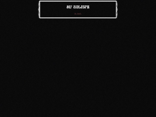 beliefs screenshot