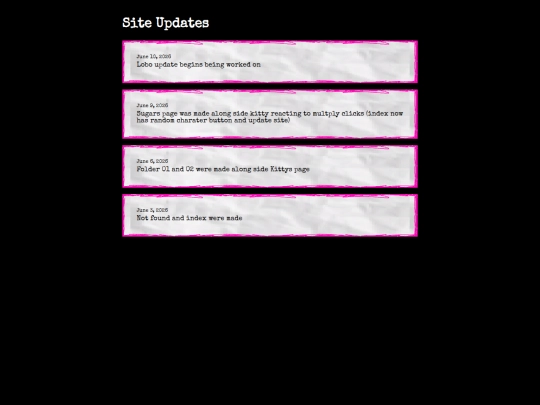 Siteupdates screenshot