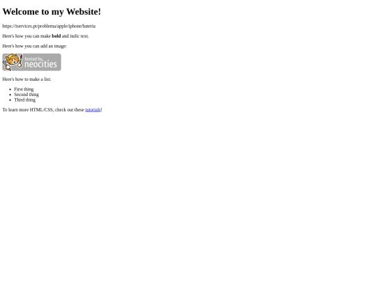 Website screenshot