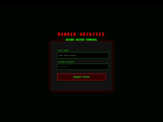 login screenshot