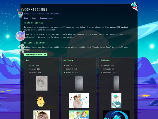 Website screenshot