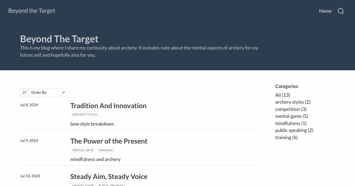 Beyond The Target – Beyond the Target