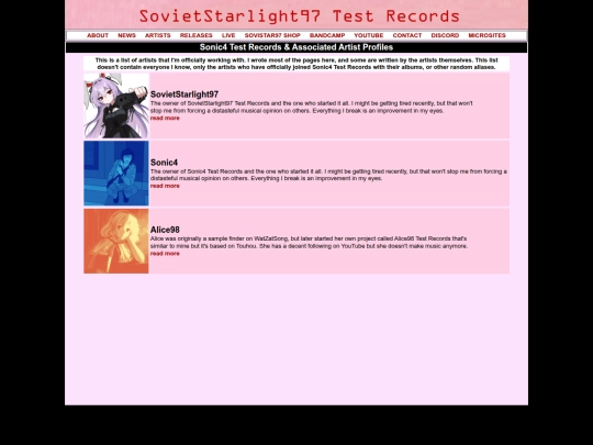 Website screenshot